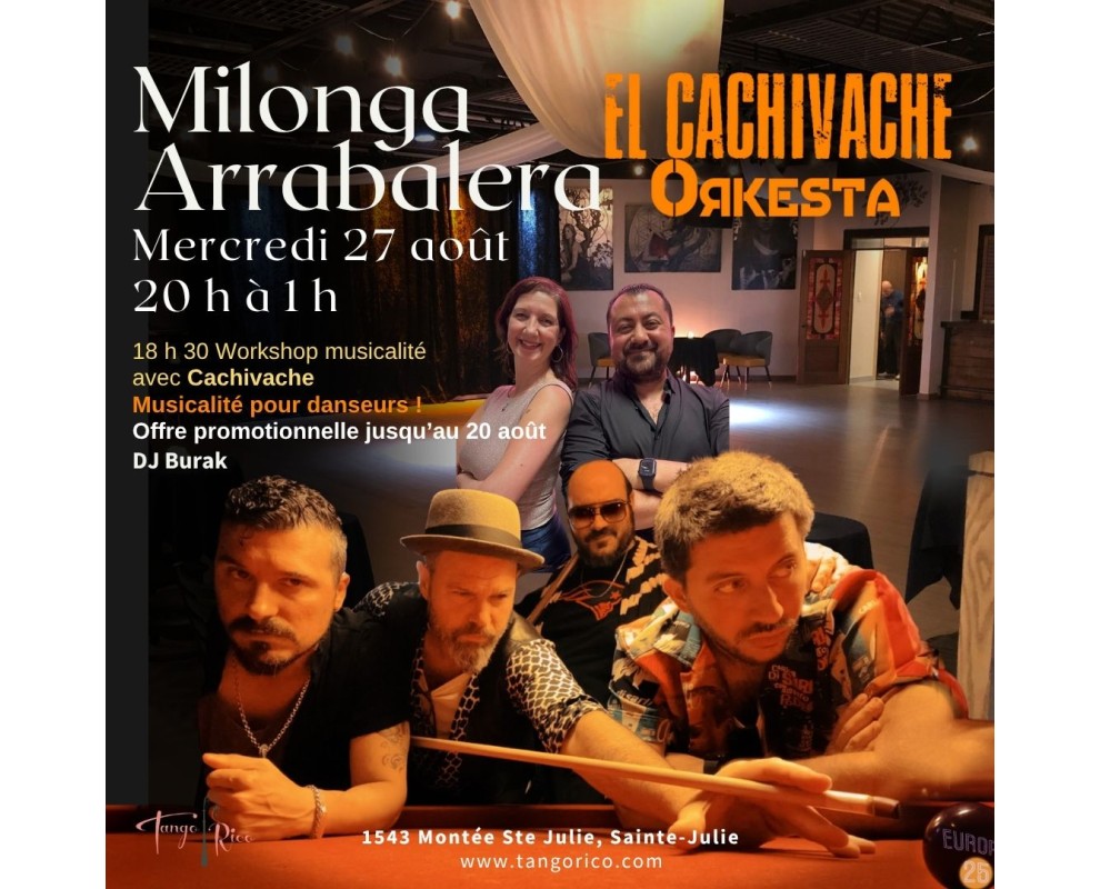 Milonga Arrabalera - Soirée intime avec El Cachivache Orkesta